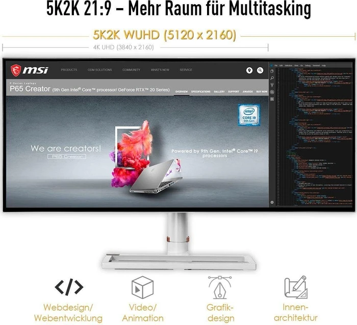 MSI Prestige PS341WU, 34"