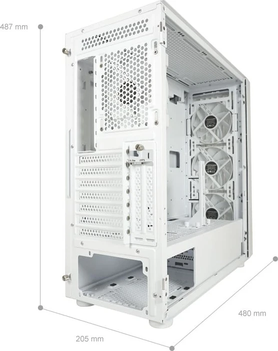 LC-Power Gaming 810W Bright_Crawler_X, weiß, Glasfenster