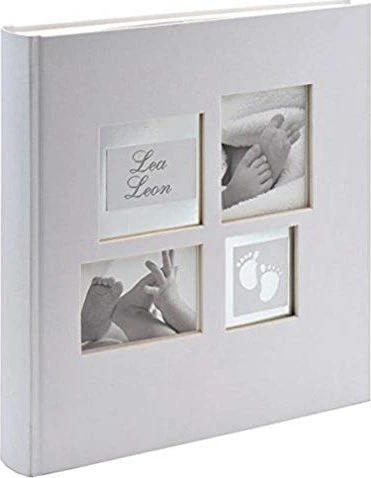 Walther Design Buch Fotoalbum Baby Little Foot 31x29 weiß
