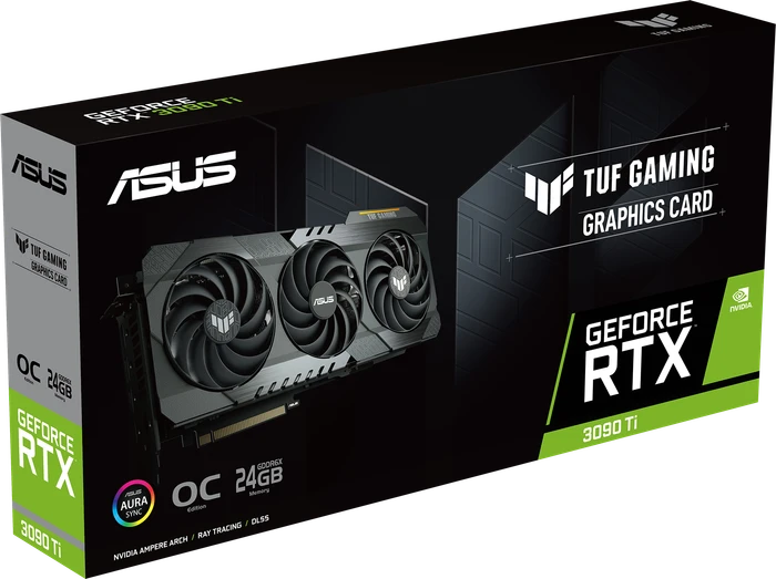 ASUS TUF Gaming GeForce RTX 3090 Ti OC, TUF-RTX3090TI-O24G-GAMING, 24GB GDDR6X, 2x HDMI, 3x DP