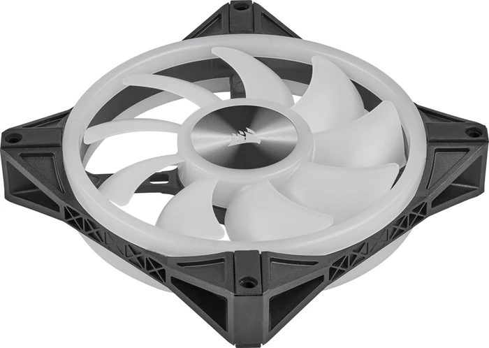 Corsair QL Series iCUE QL140 RGB PWM Dual Fan Kit, schwarz, LED-Steuerung, 140mm, 2er-Pack