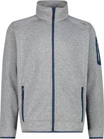 CMP Melange Knit Tech Heavy Fleece Jacke cemento/bluesteel (Herren)