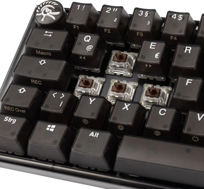 Ducky One 3 SF PBT, LEDs RGB, Aura Black, MX RGB BROWN, USB, DE