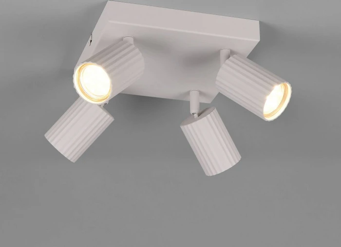 Trio Soka Spot 4-flammig warm grey