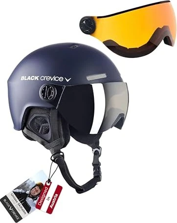 Black Crevice Arlberg Helm navy/white