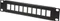 LogiLink Patchpanel für RJ-45 Keystone Module 10" , 10-Port, 1HE, 10", 1HE, schwarz Vorschaubild