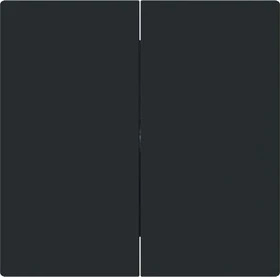Busch-Jaeger Busch-art linear Wippe 2-fach, schwarz matt