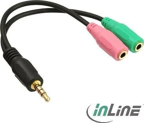 InLine Y-Kabel 3.5mm Klinke 0.15m