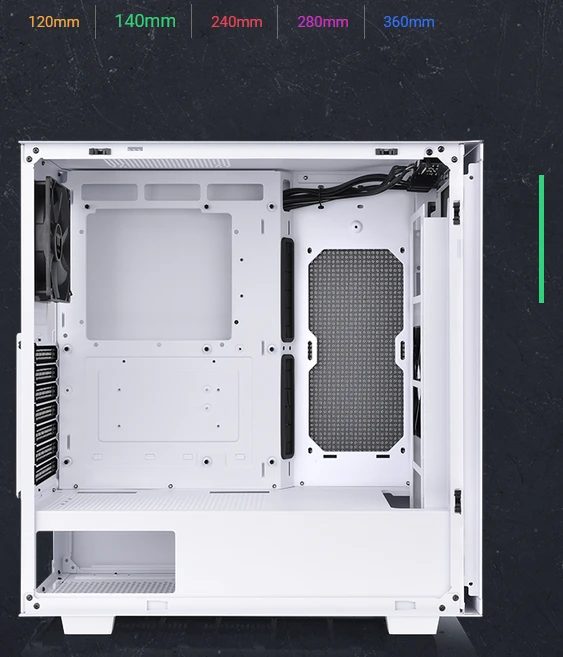 Thermaltake Divider 300 TG Air Snow Edition, weiß, Glasfenster