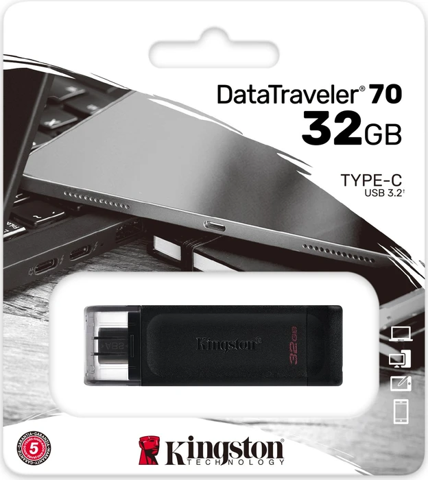 Kingston DataTraveler 70 32GB, USB-C, USB 3.2 Gen 1×1