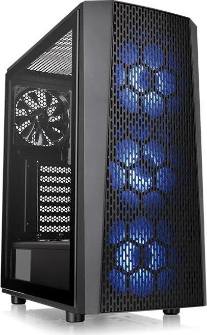 Thermaltake Versa J24 TG RGB, schwarz, Glasfenster