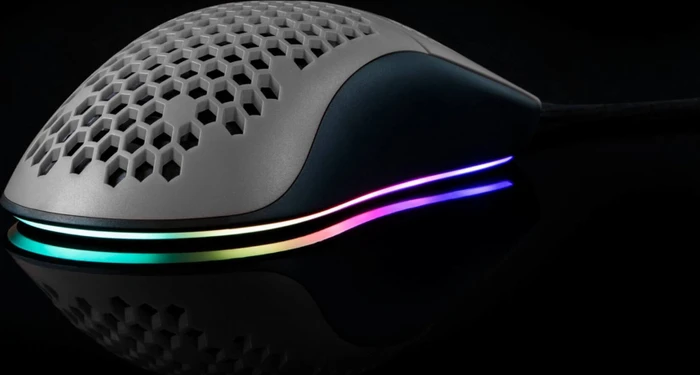 Arozzi Favo Gaming Maus schwarz/grau, USB
