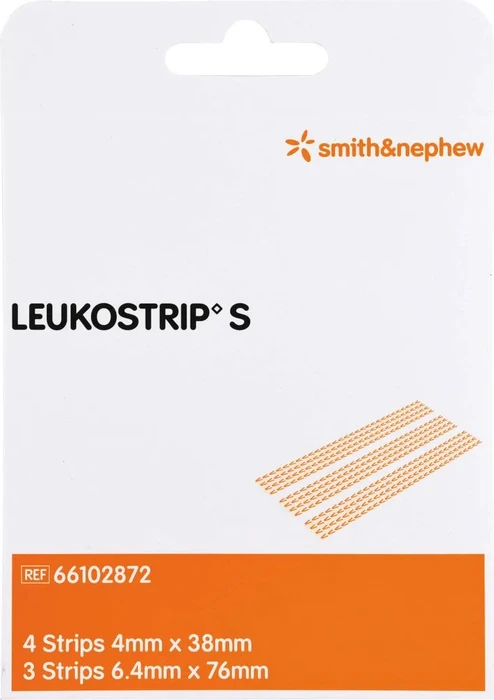 Smith & Nephew Leukostrip S Wundnahtstreifen 6,4 x 76mm + 4 x 38mm, 14 Stück (2x 7 Stück)