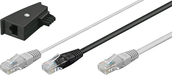 Wentronic Goobay RJ-45 Y-Kabel inkl. TAE-Adapter