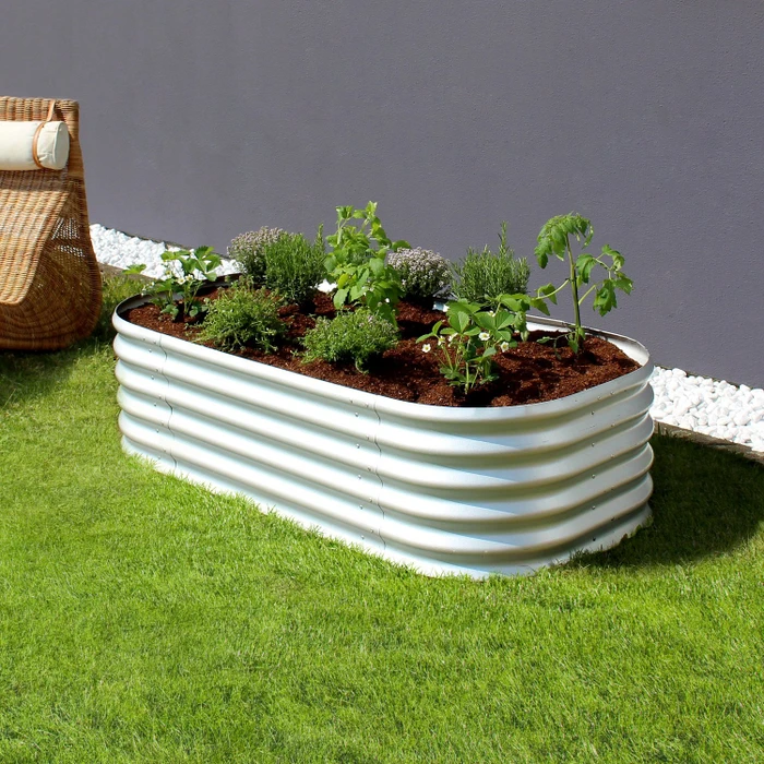 Vitavia Vita 401 Basic Hochbeet oval 162x82cm blank