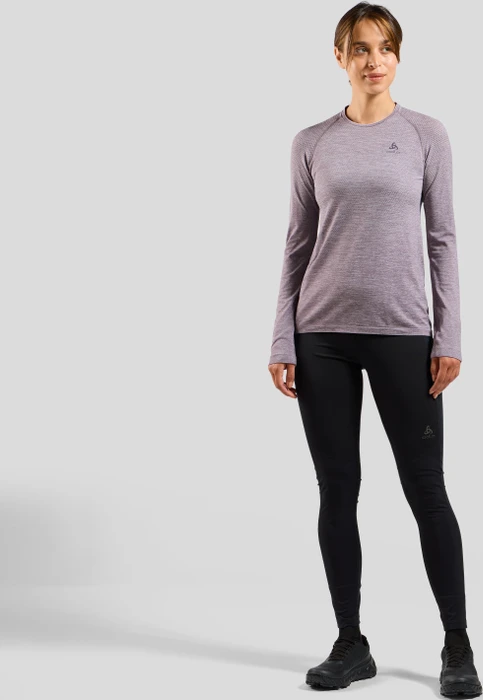 Odlo Essential Seamless Funktionsshirt langarm gray ridge melange (Damen)