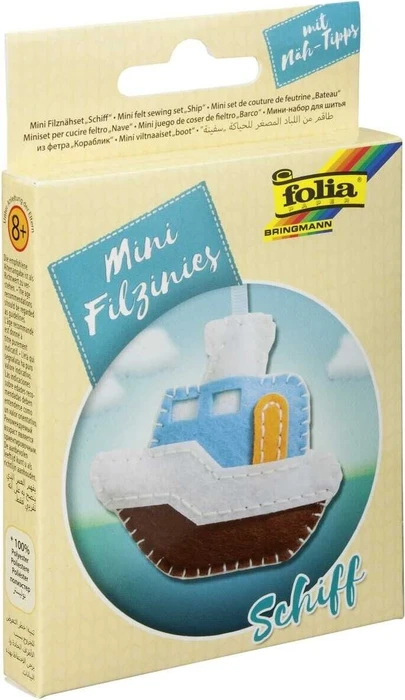 Folia Mini Filzinies Filznähset Schiff
