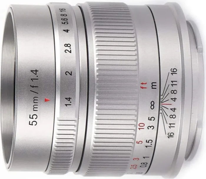 7artisans 55mm 1.4 für Fujifilm X silber