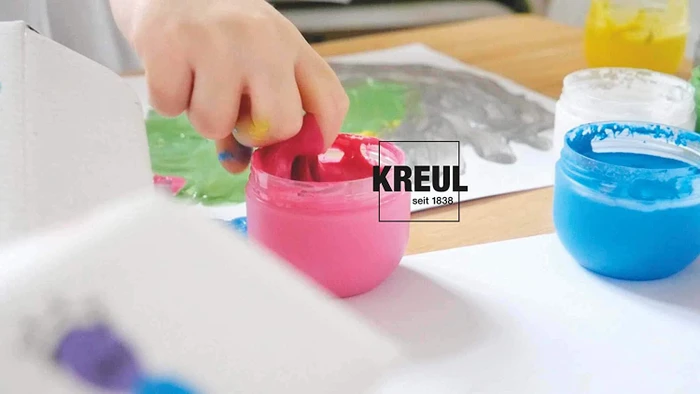 Kreul Mucki Fingerfarbe für Glückskinder, 6 Farben, 50ml