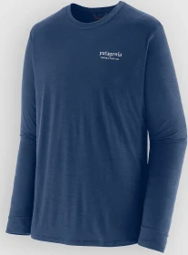 Patagonia Capilene Cool Merino Graphic Funktionsshirt langarm heritage header: clement blue (Herren)