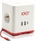 Olympia IOIO SW 1000 Steckdosenwürfel mit integriertem USB-C Ladekabel, 3-fach, 2x USB-C/2x USB-A, 1.5m, weiß/rot Vorschaubild