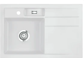 systemceram Bela 78 Einbau Becken links satin