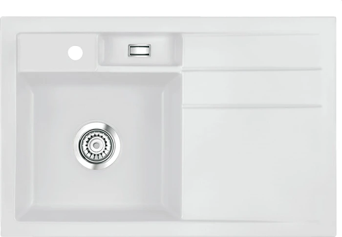 systemceram Bela 78 Einbau Becken links satin