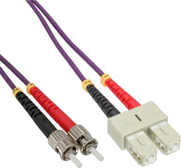 INLINE LWL Duplex Kabel, SC/ST, 50/125üm, OM4, 7,5m Image