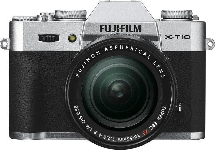 Fujifilm X-T10 silber mit Objektiv Fujinon XF 18-55mm 2.8-4.0 R LM OIS