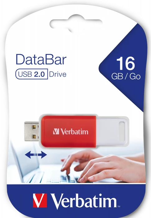 Verbatim DataBar 16GB rot, USB-A, USB 2.0
