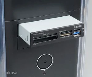 Akasa Internal Multi-Slot-Cardreader, USB 3.0 19-Pin Stecksockel [Stecker]