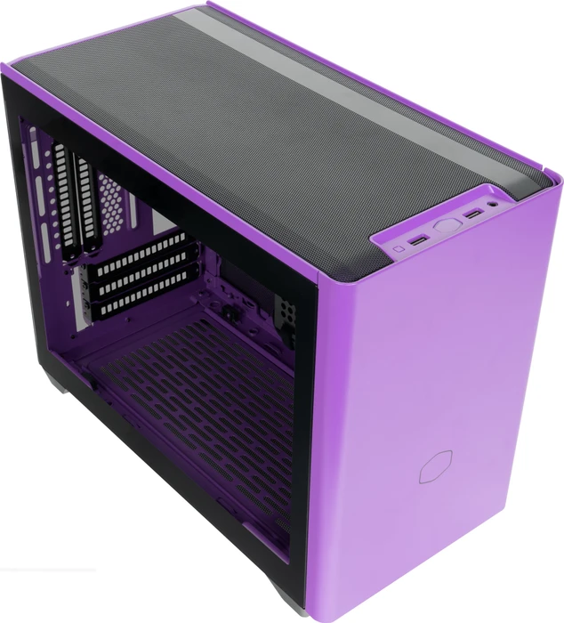 Cooler Master MasterBox NR200P Color Edition Nightshade Purple, Glasfenster, Mini-ITX