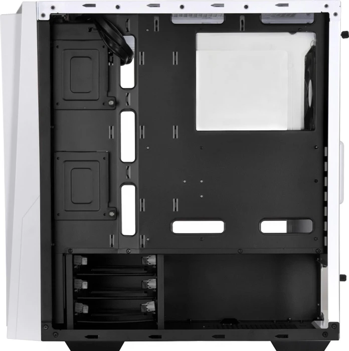 SilverStone Redline Series RL06 GP weiß, Glasfenster, Lüfter LED weiß