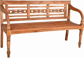 Garden Pleasure Moyo Gartenbank 3-Sitzer braun