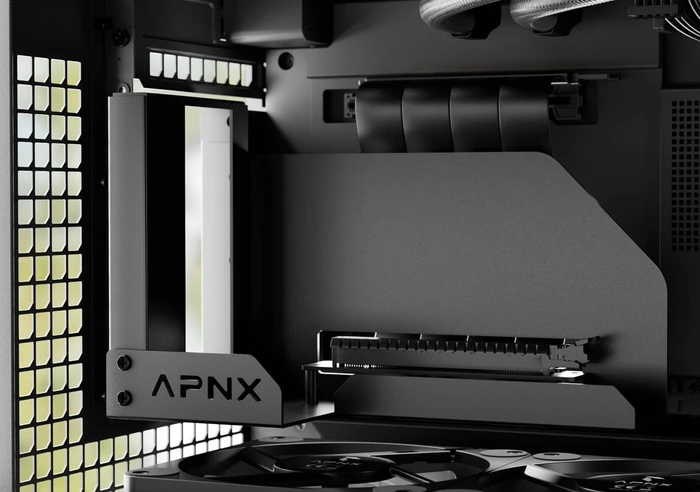 APNX Vertical GPU Holder Kit 2, für APNX V1, gewinkelt, PCIe 5.0, 145mm, schwarz