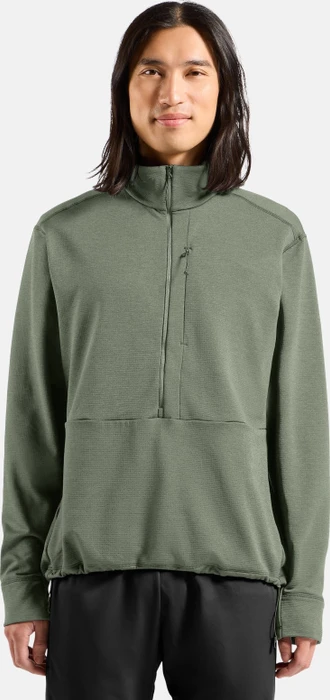 Odlo Essentials Multisport Midlayer Half Zip Funktionsshirt langarm shadow melange (Herren)