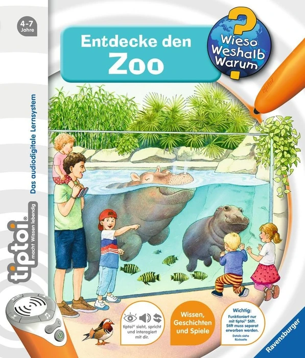 Ravensburger tiptoi Buch: Wieso? Weshalb? Warum? 20: Entdecke den Zoo