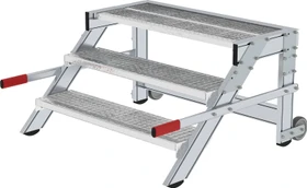 Günzburger Steigtechnik Alu/Stahl Treppenpodest 1000mm, 3 Stufen