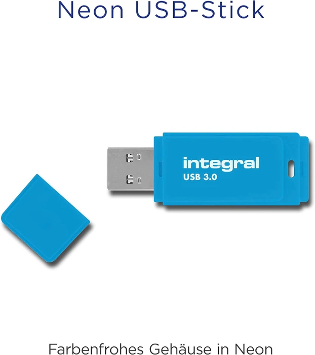 Integral Neon 512GB blau, USB-A, USB 3.2 Gen 1×1