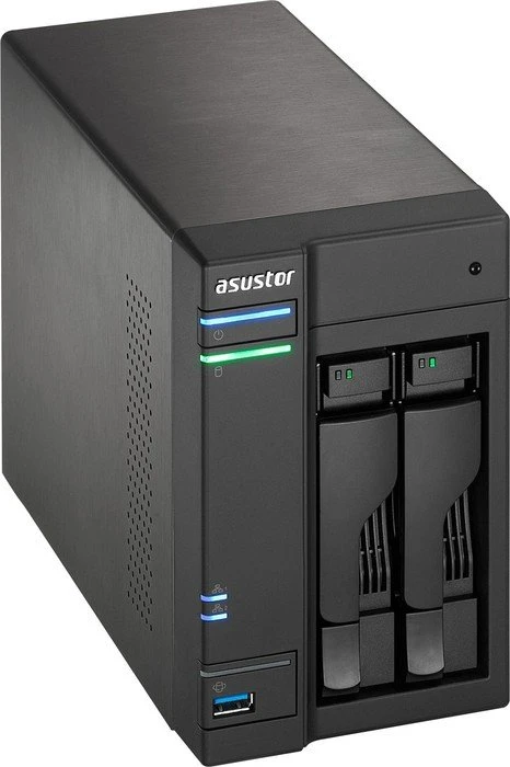 Asustor AS6102T, 2GB RAM, 2x RJ-45 1000Base-T, 3x USB-A 3.0