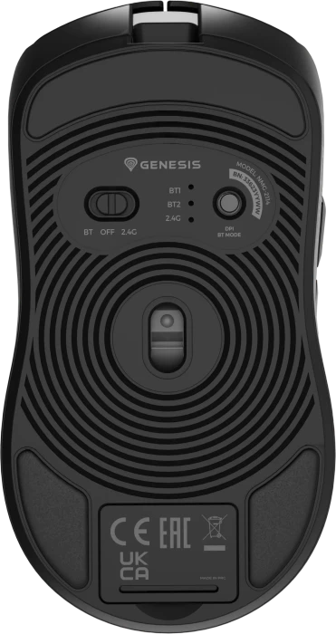 Genesis Zircon 500 Wireless Gaming Mouse schwarz, USB/Bluetooth