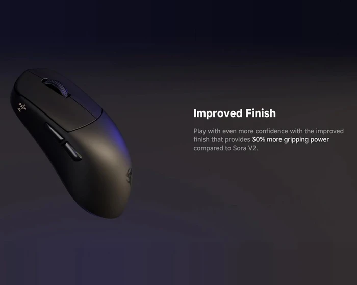 Ninjutso Sora V3 8K Wireless Ultralight Gaming Mouse, schwarz, USB