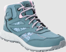Jack Wolfskin Woodland Texapore Mid grau/rosa (Junior)