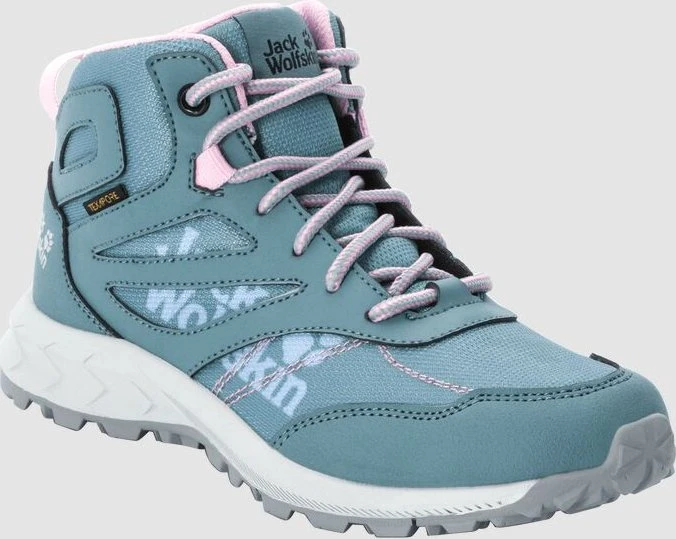 Jack Wolfskin Woodland Texapore Mid grau/rosa (Junior)