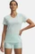 Under Armour Tech V Twist Funktionsshirt kurzarm refresh mint/white (Damen) Vorschaubild