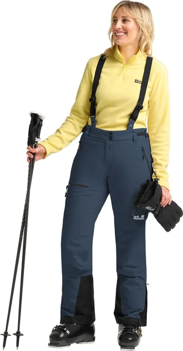 Jack Wolfskin Flowline Pro 2L Insulated Skihose lang midnight sky (Damen)