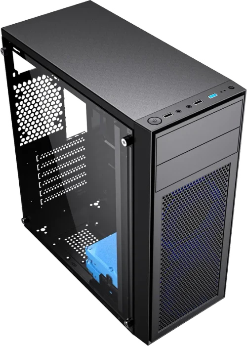 Gembird Fornax M100B Black, Glasfenster
