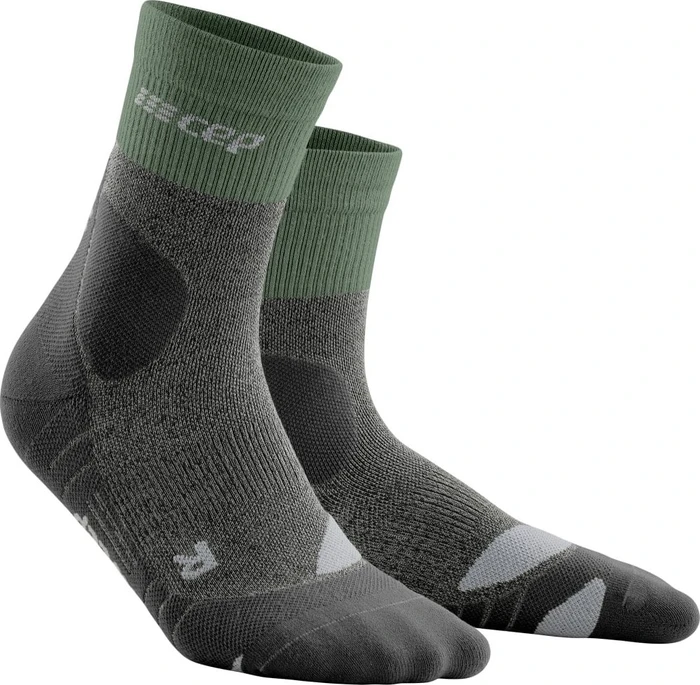 CEP Outdoor Merino Mid Cut Socken grün/schwarz (Herren)