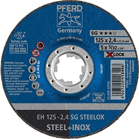 Pferd EH 125-2.4 SG STEELOX/X-LOCK Trennscheibe gekröpft, 125x2.4mm, 25 Stück