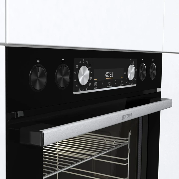 Gorenje Black Set 4 Pyrolyse (BCPX6737E05BG + ECD634X) Einbauherd-Set